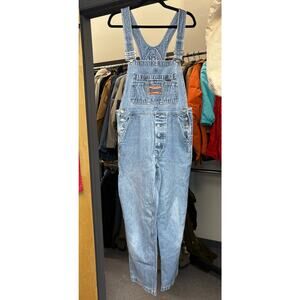 Vintage 90s Limited Jeans Denim Bib Overalls Womens M Blue Light Wash Carpenter